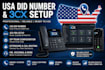 provide USA did number and setup 3cx pbx professionally