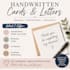 handwrite personalized letters, cards, and envelopes