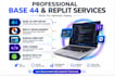build and fix base44 web apps using replit and vibe coding
