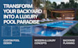 design professional swimming pool landscape, backyard pool, and luxury pool area