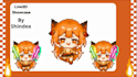 draw cute chibi pixel live2d vtuber model, png tuber, chibi emote, vtuber emotes