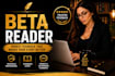 provide professional beta reading and honest feedback