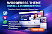 install and customize themeforest wordpress theme or envato template kit