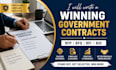 write a winning government contracts bid proposal rfp rfq rfi solicitation