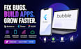 fix bubble io bug flutter developer ui ux website app explainer saas developer