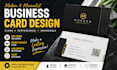 design modern minimalist business card with qr code and print ready files