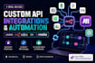 build API automation using n8n or make