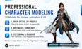 create 3d character modeling