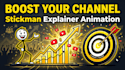 do best 2d 3d stickman doodle youtube  explainer educational animation video