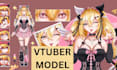 design 2d vtuber model live 2d vtuber model vtuber rigging avatar anime model