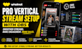 setup whatnot vertical stream with obs for auctions and card breaks