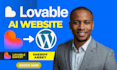 convert lovable to wordpress using elementor, copy lovable website clone lovable