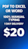 fast PDF to excel word conversion in 2 hours accurate