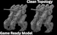 create 3d accessories metal gear for unreal engine assets hard surface model
