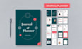 design editable canva booklet, journal tracker, calendar, workbook fillable PDF