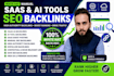 provide high DR saas and ai backlinks for SEO