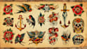 create awesome old school tattoo style design