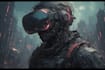 design futuristic cyberpunk characters with neon style