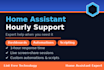 provide expert hourly support for home assistant