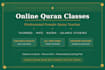offer quran classes, recitation improvement, online teaching
