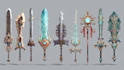 design unique weapons illustrations