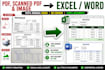 manually convert PDF to word or excel with formatting