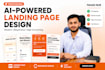 design a high converting ai powered landing page website
