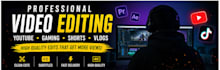 edit professional youtube videos and gaming content