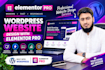 design a fast loading wordpress website using the hello elementor theme