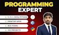 solve c, cpp, and python programming tasks and projects