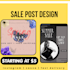 design minimal and aesthetic spring sale posters using canva