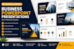 design modern professional powerpoint presentation slides