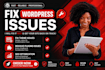 fix wordpress issues, fix wordpress bugs, critical errors fix woocommerce error