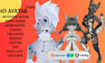 a unique custom 3d character model