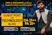 publish a technology guest post with tech backlinks