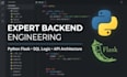 build custom web applications using python flask and dbms