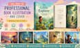 draw professional children book illustration and cover design