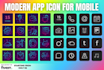 create premium mobile app icon design