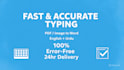 do fast urdu inpage typing, english typing, PDF to word in 24hr