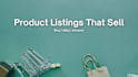 product listings and canva designs for stores