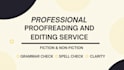 edit, proofread, spell check and grammar check english books