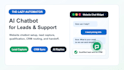 build an ai chatbot for website support and lead capture