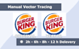 manually vectorize your logo or image