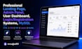 design a professional landing page with HTML CSS and PHP