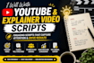 do youtube and explainer video scriptwriting