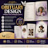 design obituary program, funeral program, funeral flyer