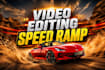do professional speed ramp video editing and slow motion