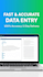 do fast and accurate data entry in excel and word