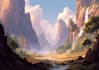 draw a natural landscape and background illustration