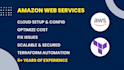 be your AWS cloud architect to set up, fix, and optimize costs